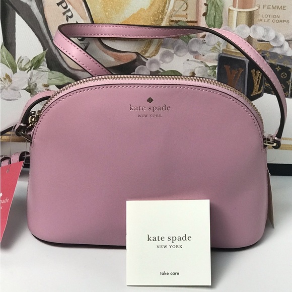 NWT Kate Spade Dome Leather Crossbody Bag- Pink 🌸💕 - Picture 17 of 17
